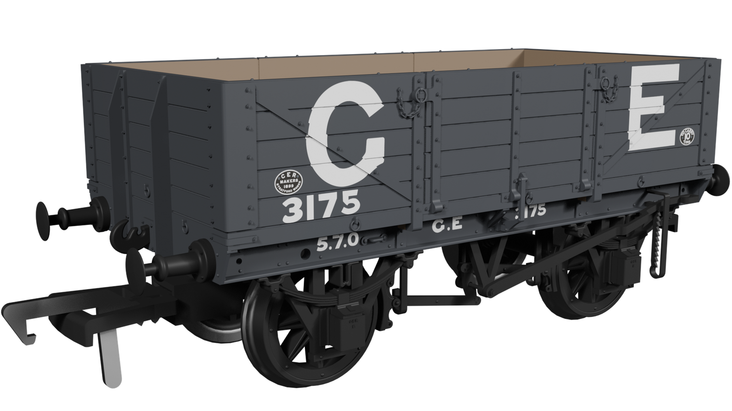 Rapido OO Gauge - 972003 - GER Dia.17 5-plank – GER No.3175