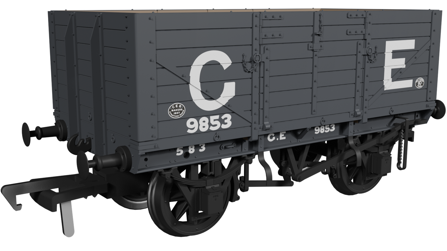 Rapido OO Gauge - 973001 - GER Dia.48 7-plank – GER No.9853