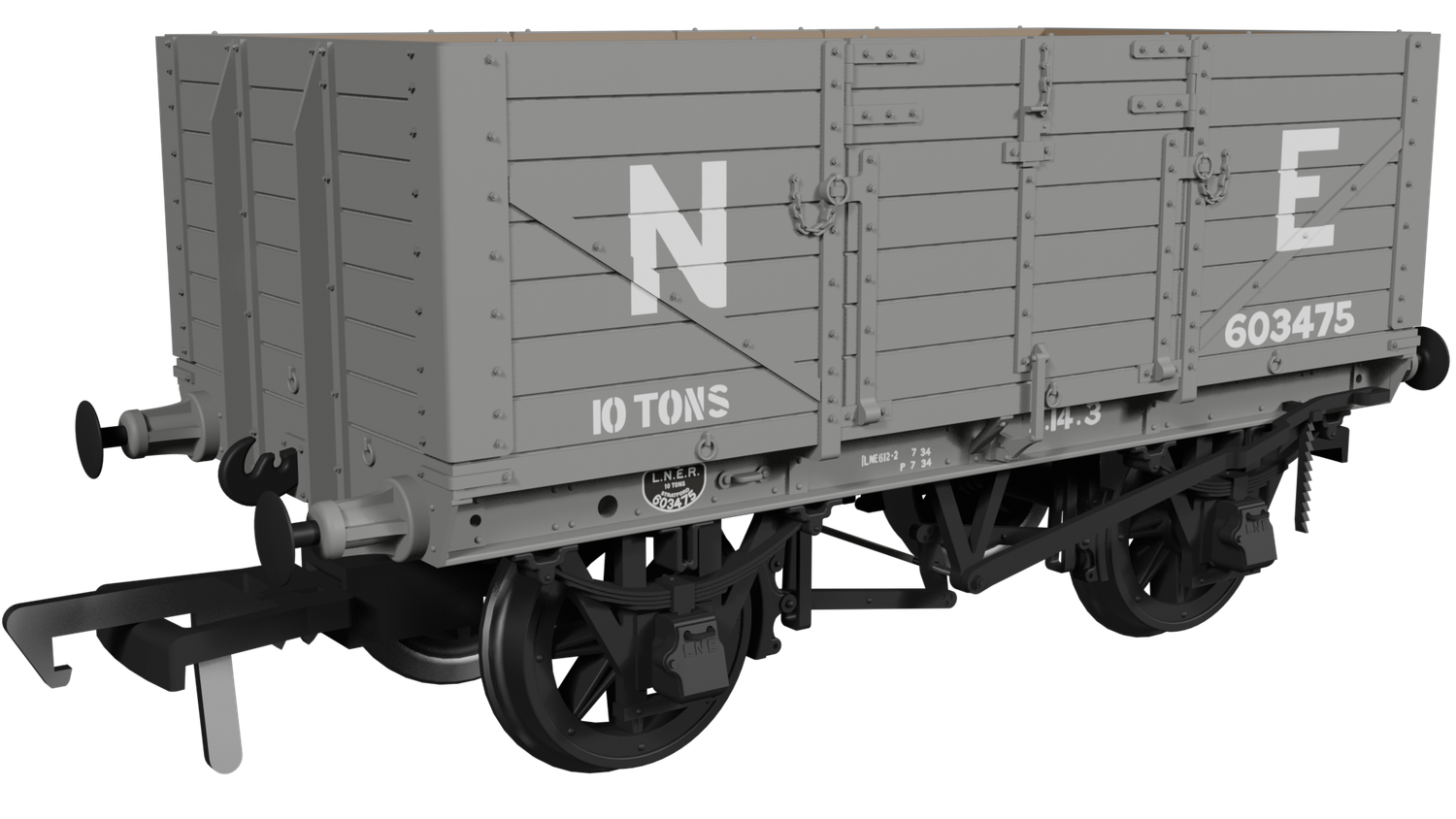 Rapido OO Gauge - 973004 - GER Dia.48 7-plank – LNER (pre-36) No.603475