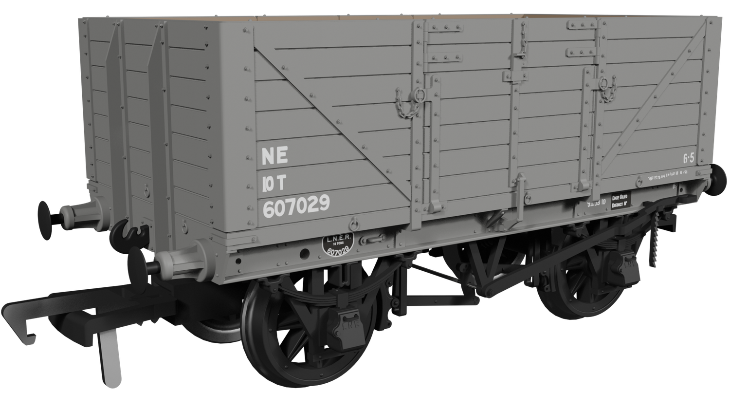 Rapido OO Gauge - 973006 -  GER Dia.48 7-plank – LNER (post-36) No.607029