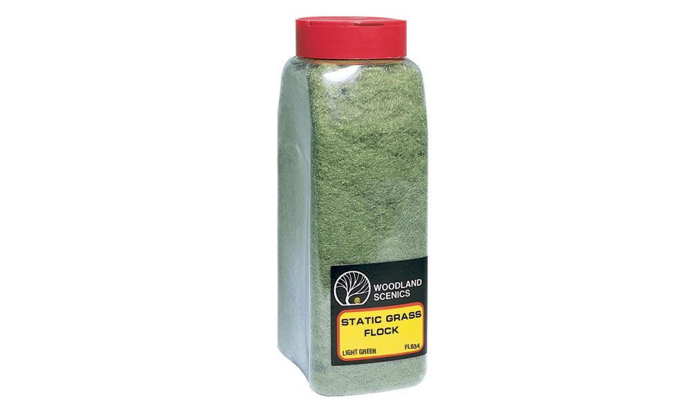 FL634 Woodland Scenics Static Grass Flock - Light Green