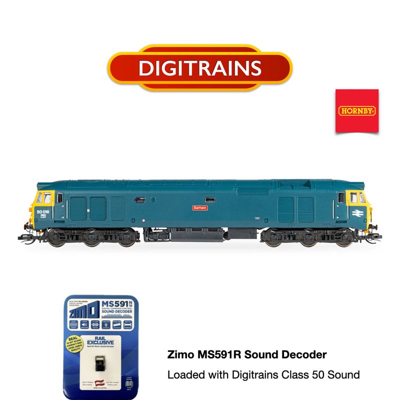 ZIMO MS Sound Decoder For Hornby TT:120 BR Class 50 Next18