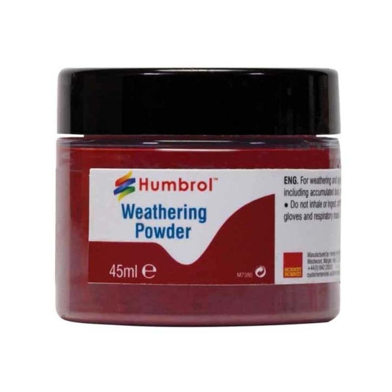 AV0016 Humbrol Weathering Powder: Iron Oxide - (45ml)