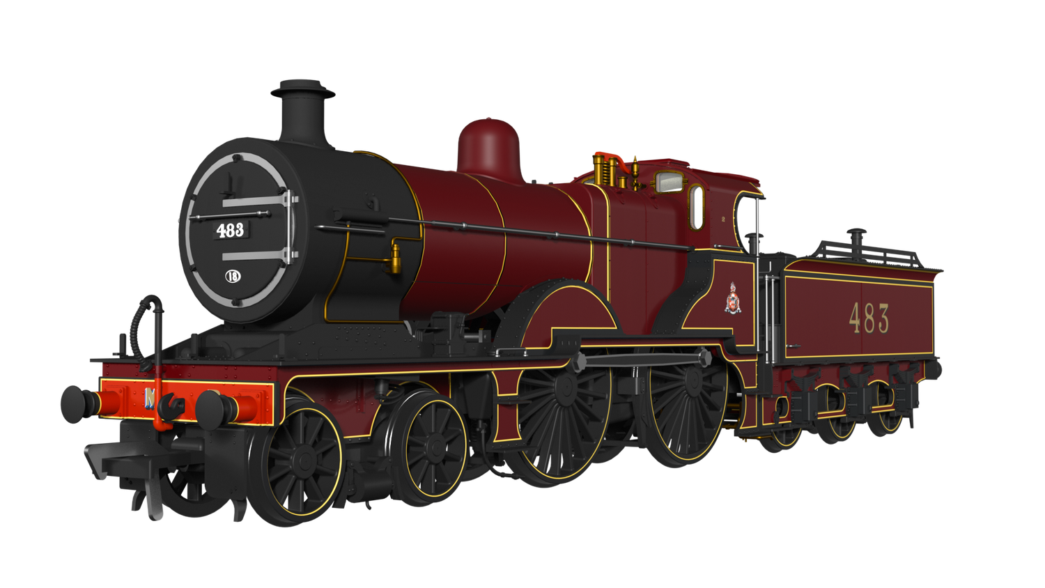 Rapido 974002  OO Gauge MR 483 No.483 Midland Railway Crimson