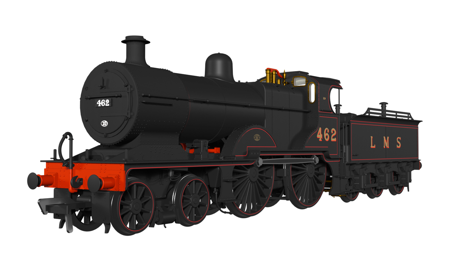 Rapido 974007 OO Gauge MR 483 No.462 LMS Lined Black