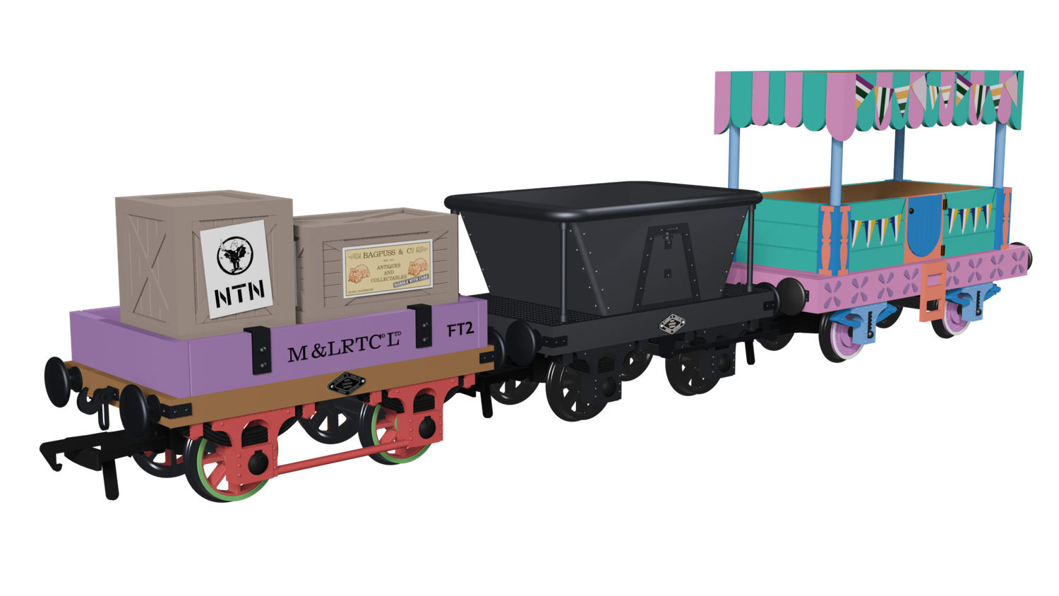 Rapido 980002 OO Gauge Ivor The Engine Rolling Stock Pack