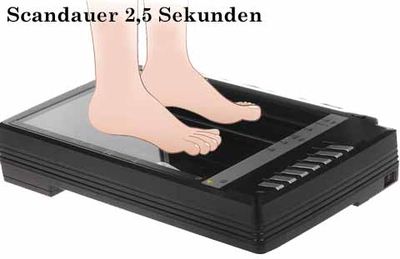 A3 Scanner konfiguriert für Foot-Scan Software &quot;footSteps u. orthomoveScan&quot;