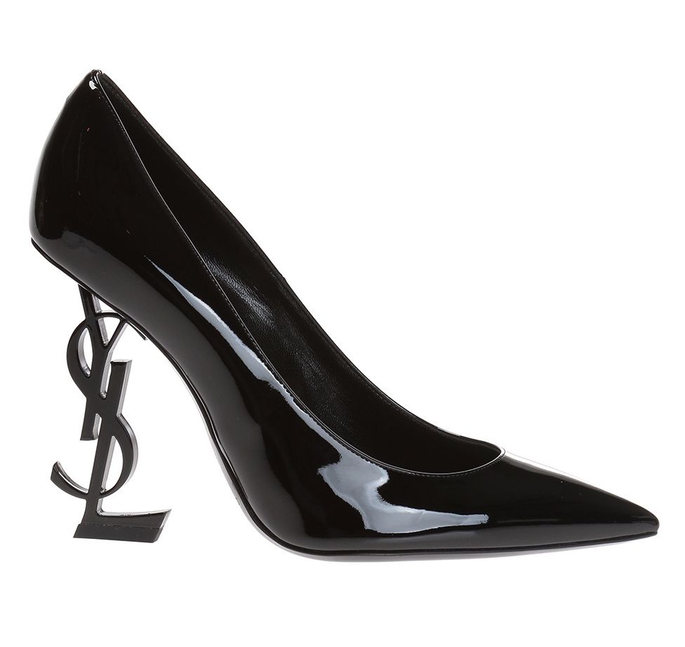 SAINT LAURENT BLACK PATENT OPYUM PUMPS, Size: 39