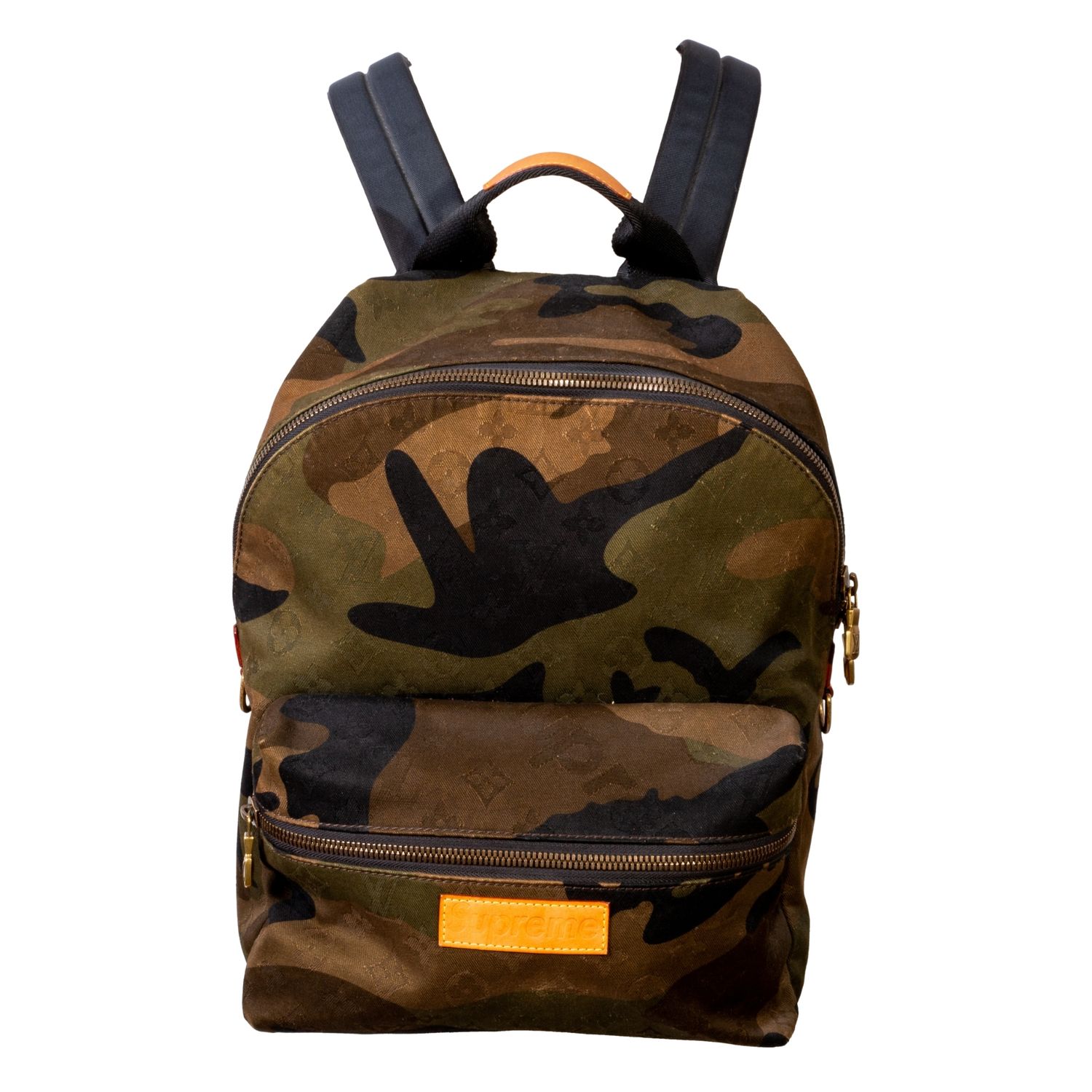 LOUIS VUITTON X SUPREME DENIM CAMOUFLAGE MONOGRAM APOLLO BACKPACK 2017