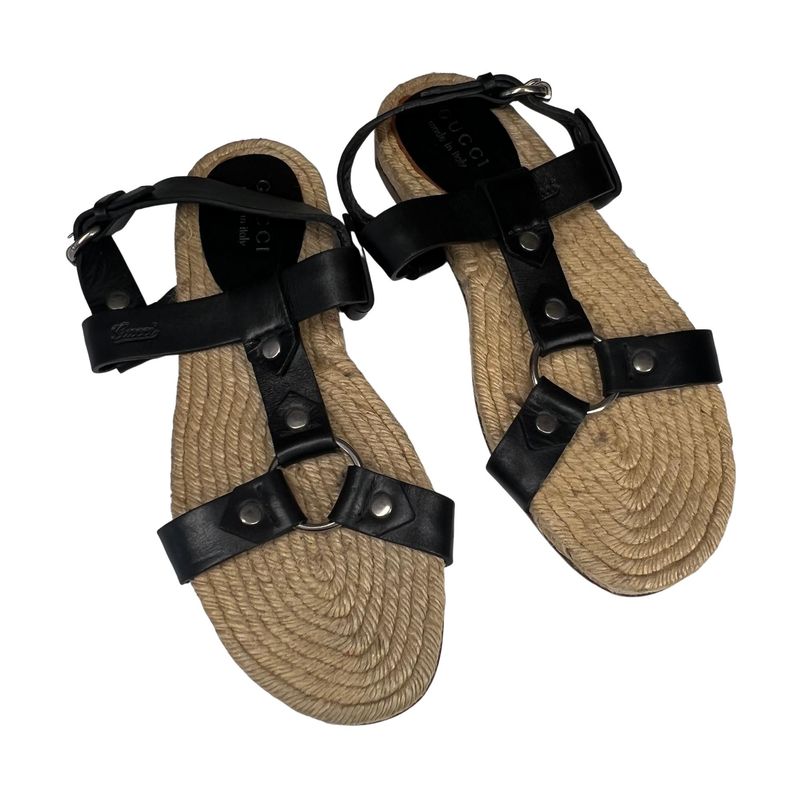 GUCCI (R$700) ESPADRILLE SANDALS (US 9.5)