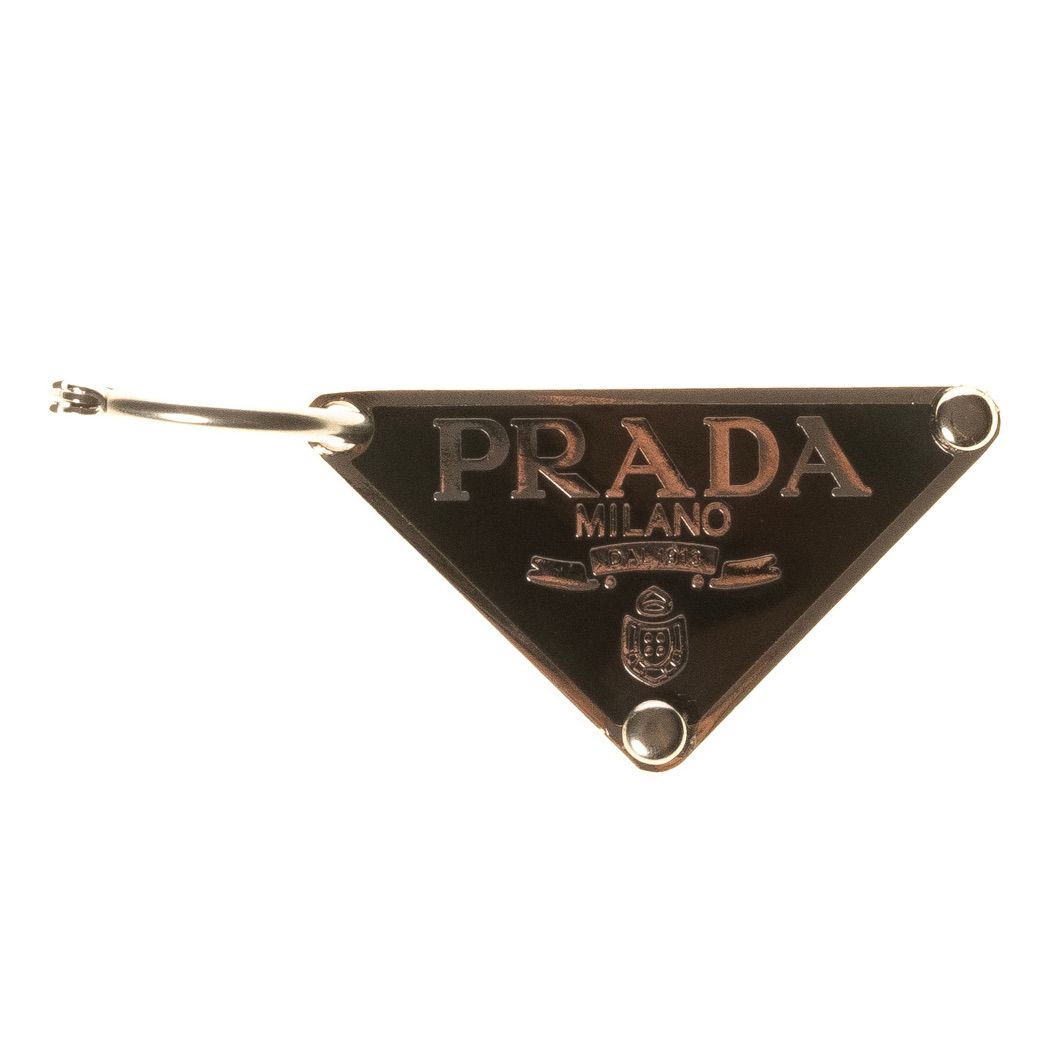 PRADA SYMBOL SLIVER SINGLE EARRING