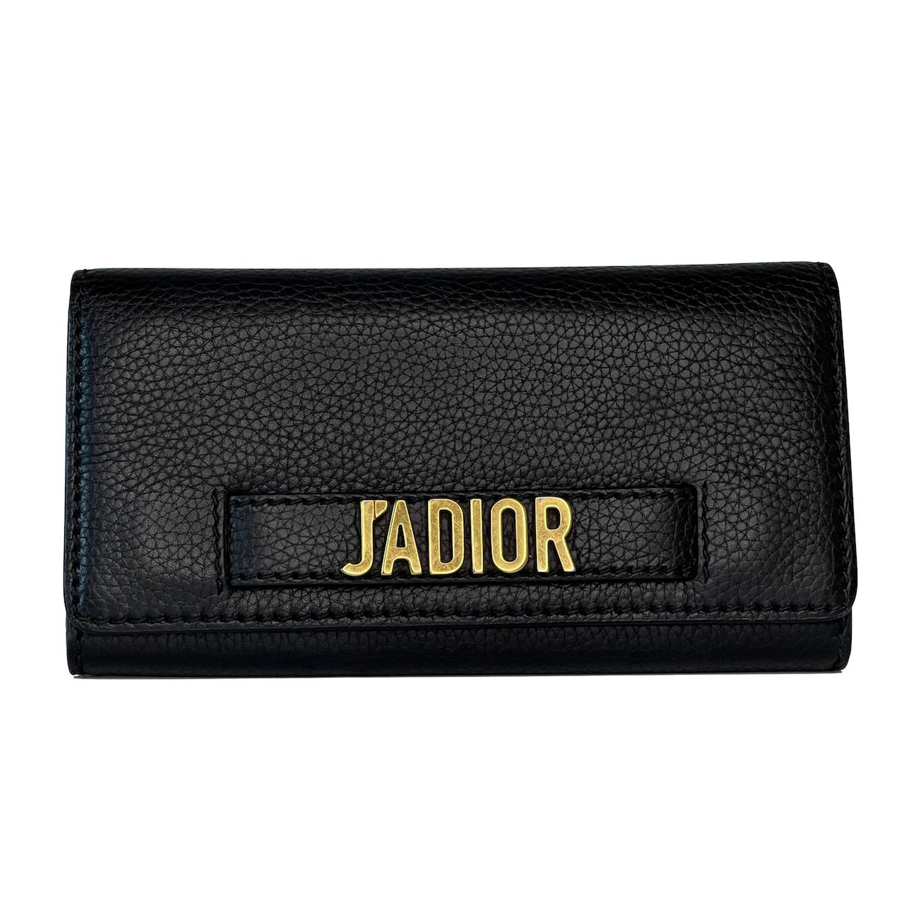 DIOR CALFSKIN BLACK J'ADIOR CROISIERE WALLET ON CHAIN $2000