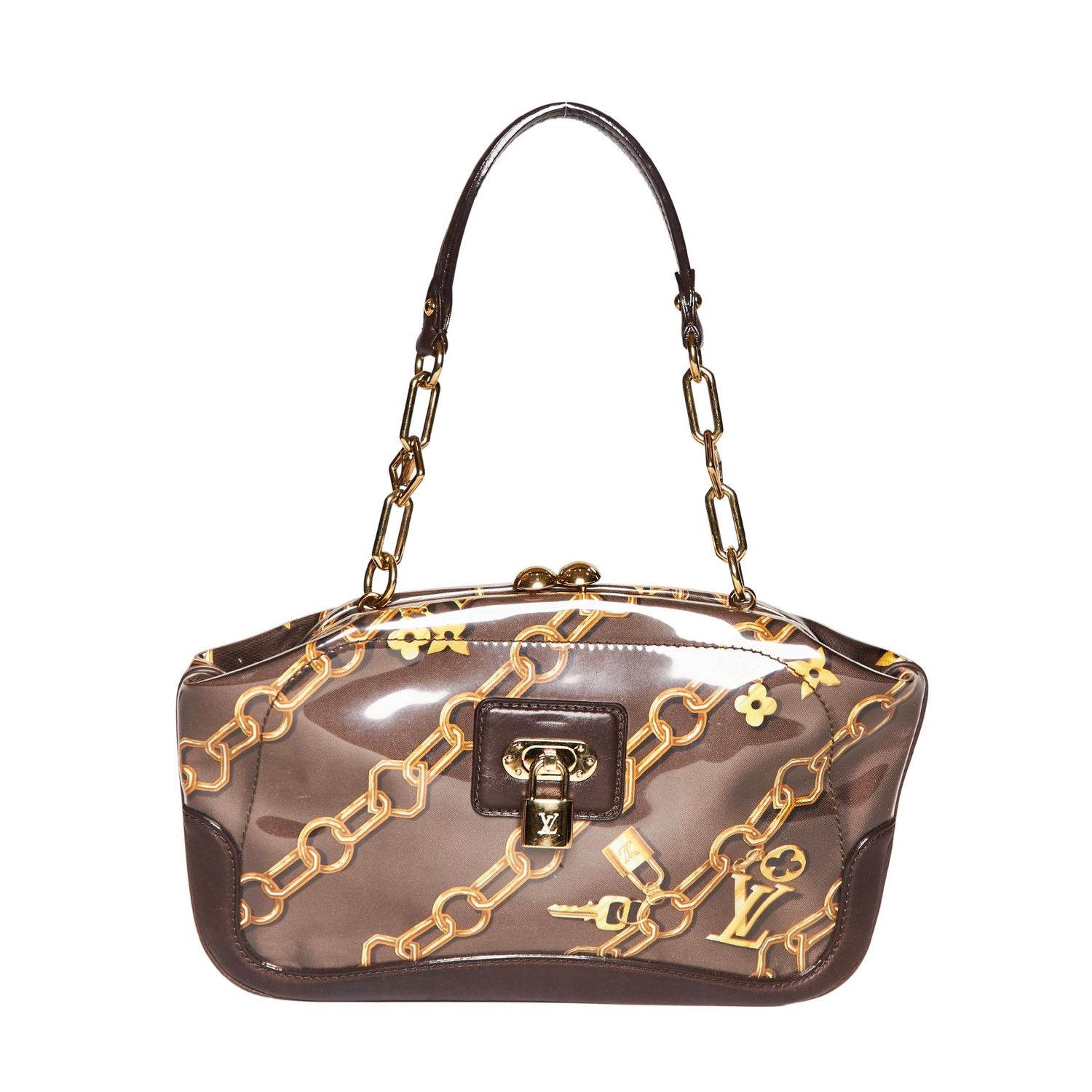 LOUIS VUITTON LIMITED EDITION TAUPE MONOGRAM CABAS CHARMS BAG (2006)