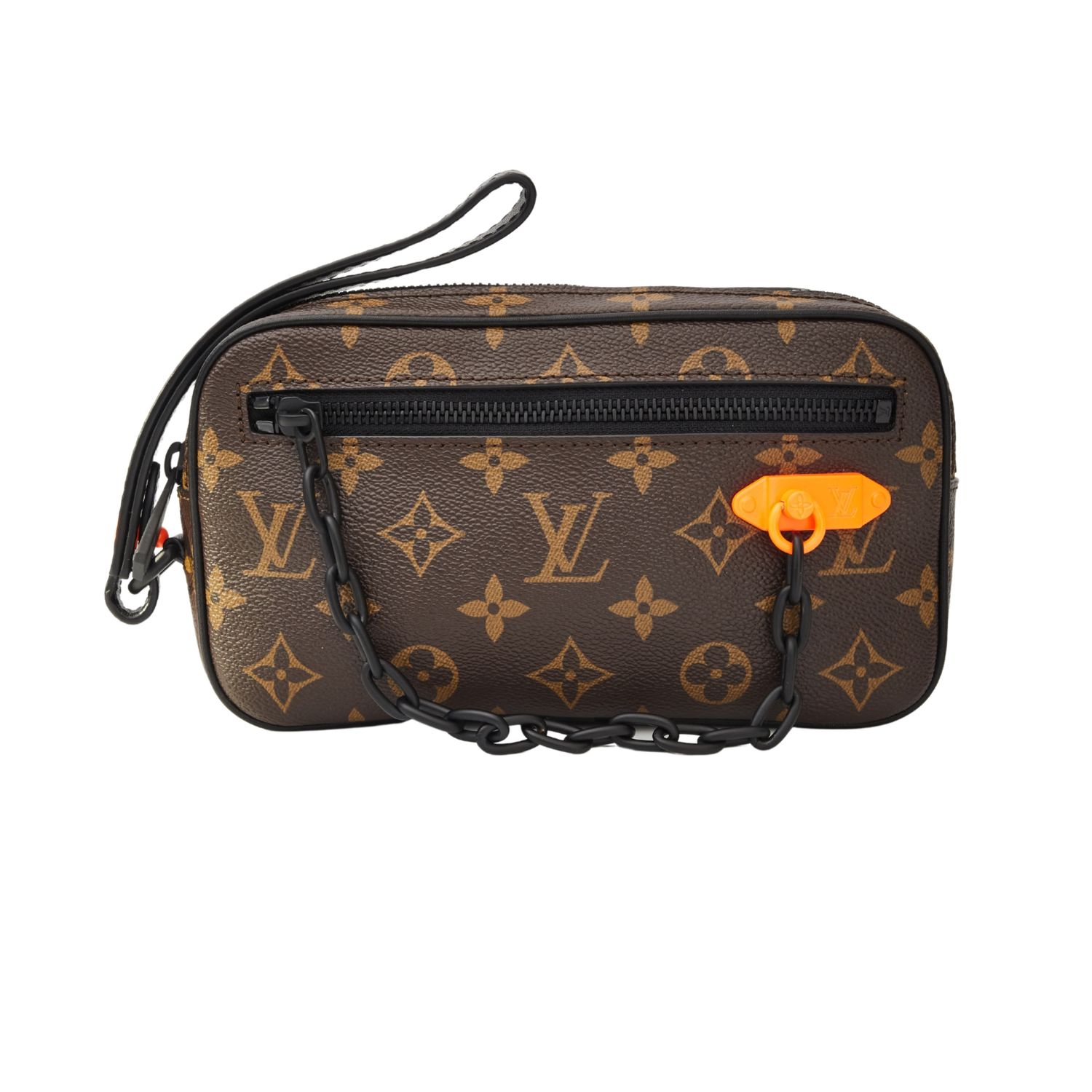 LOUIS VUITTON POCHETTE MONOGRAM VOLGA BAGUETTE WRISTLET BAG (2018)