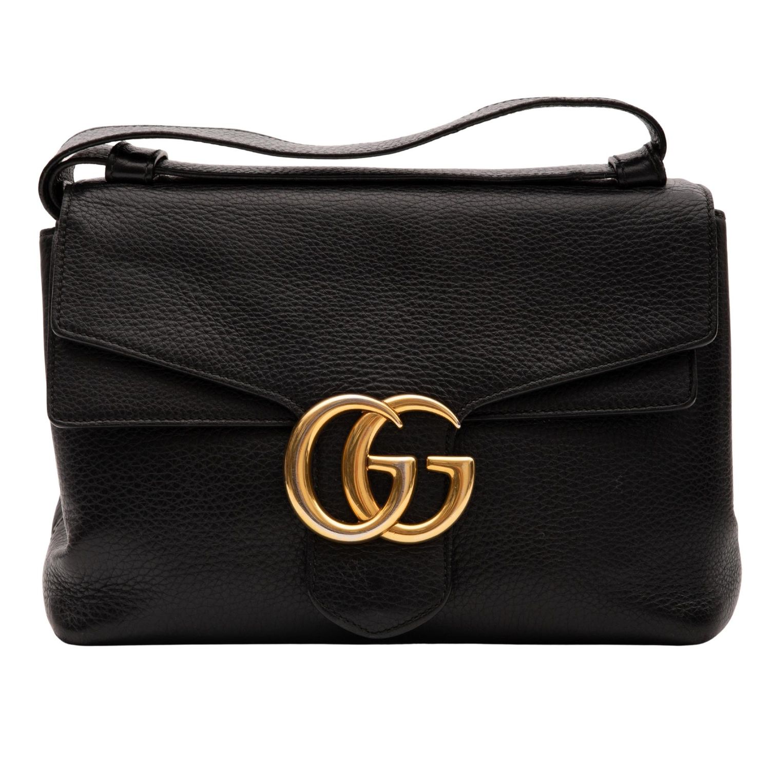 GUCCI CALFSKIN GG MARMONT SHOULDER BAG (401173)