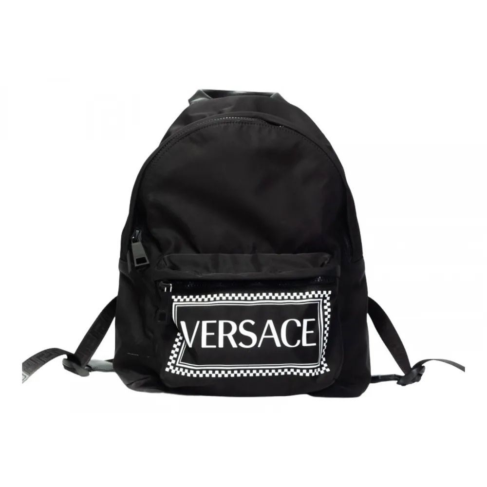 VERSACE NYLON LOGO STAMP BACKPACK