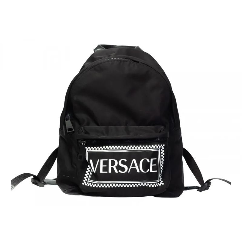 VERSACE NYLON LOGO STAMP BACKPACK