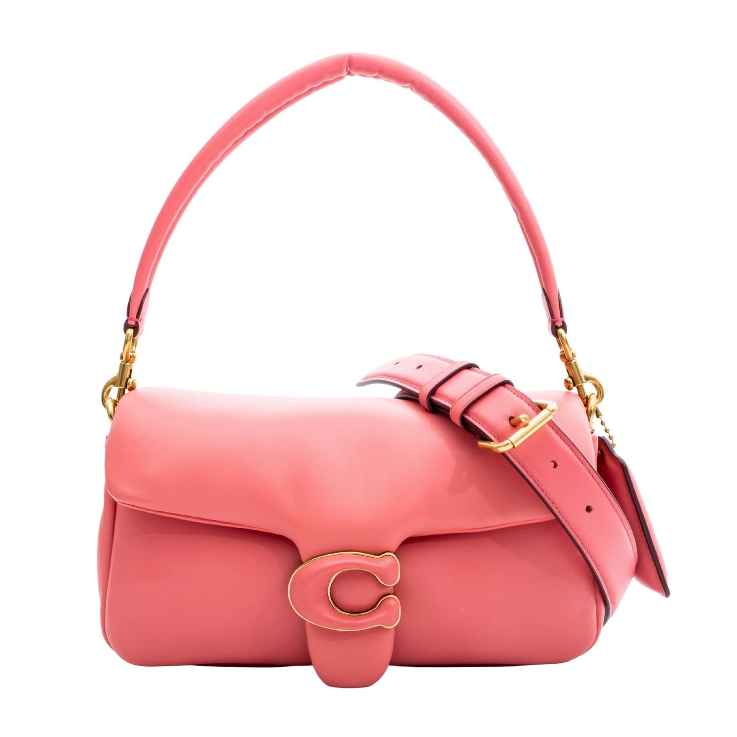 COACH PINK LEATHER PILLOW TABBY SHOULDER BAG