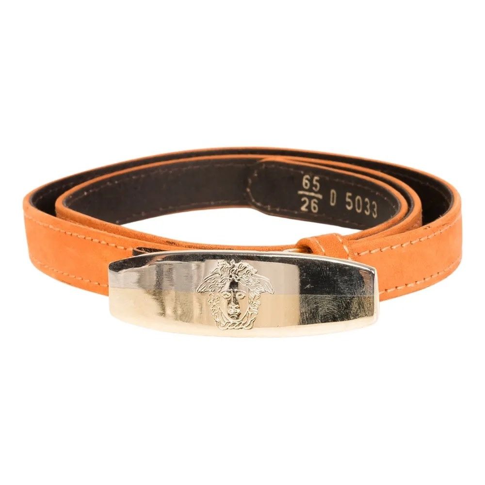 GIANNI VERSACE SKINNY MEDUSA BUCKLE BELT (SIZE 65/26)