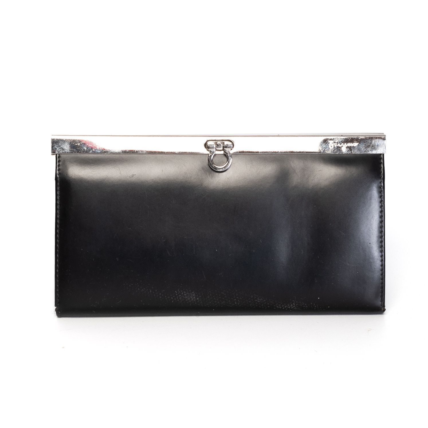 FERRAGAMO LONG WALLET BLACK