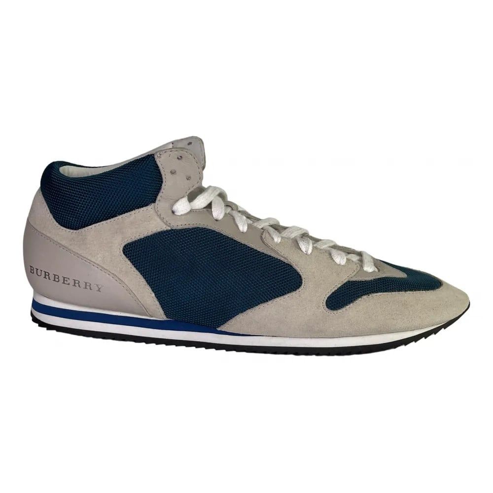 BURBERRY NYLON SUEDE TAUPE SNEAKERS (39 EU) WOMENS