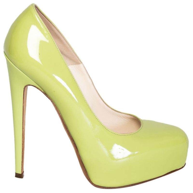 BRIAN ATWOOD LIME GREEN PATENT PUMP (36 EU)