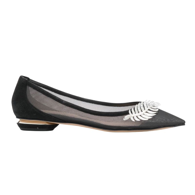 NICHOLAS KIRKWOOD MONSTERA 18MM BALLERINA FLATS (37.5 EU)
