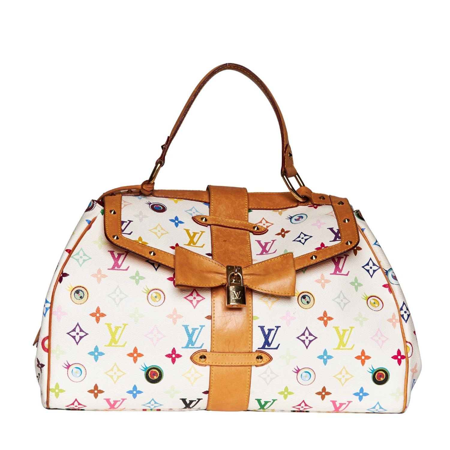 LOUIS VUITTON MURAKAMI MULTICOLOR MONOGRAM EYE LOVE SAC RETRO GM (2003)