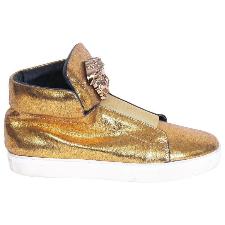 VERSACE GOLD LOGO SHOES (43 EU)