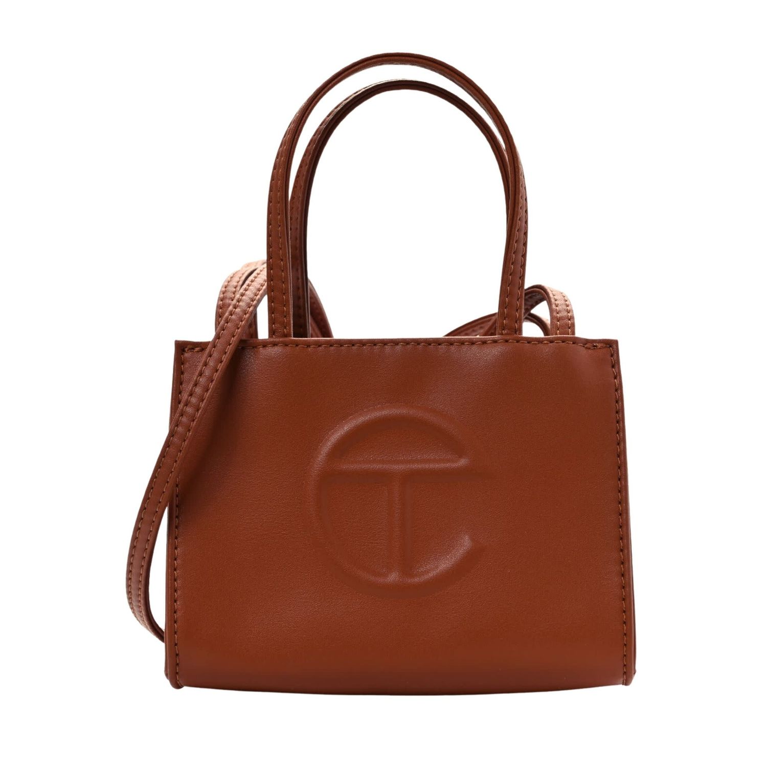 TELFAR SMALL TAN SHOPPING BAG