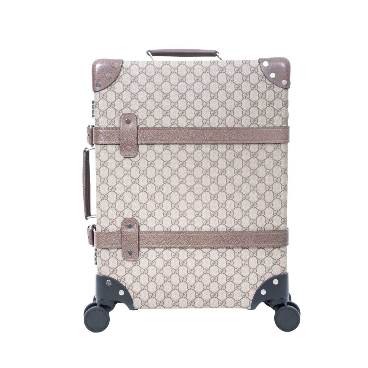 GUCCI X GLOBE TROTTER GG SUPERME CARRY-ON SUITCASE