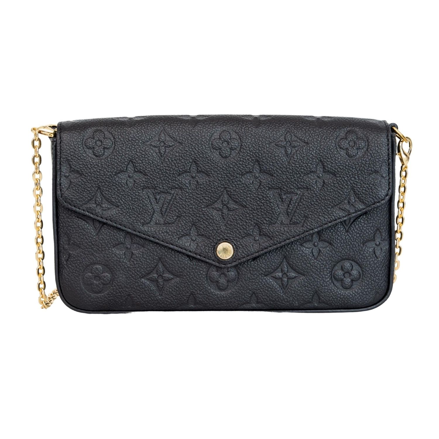 LOUIS VUITTON EMPREINTE LEATHER BLACK FELICIE POCHETTE (2019)