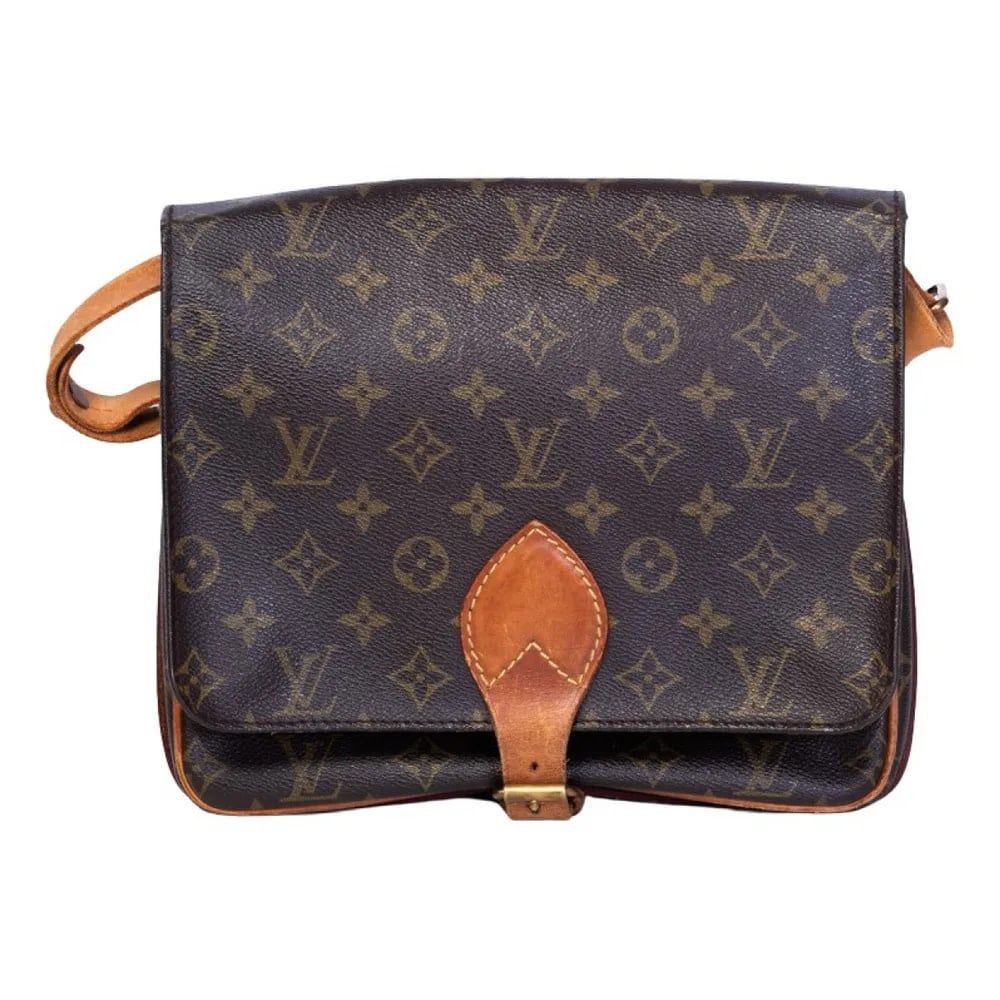 LOUIS VUITTON VINTAGE MONOGRAM CARTOUCHIÈRE MM CROSBODY BAG