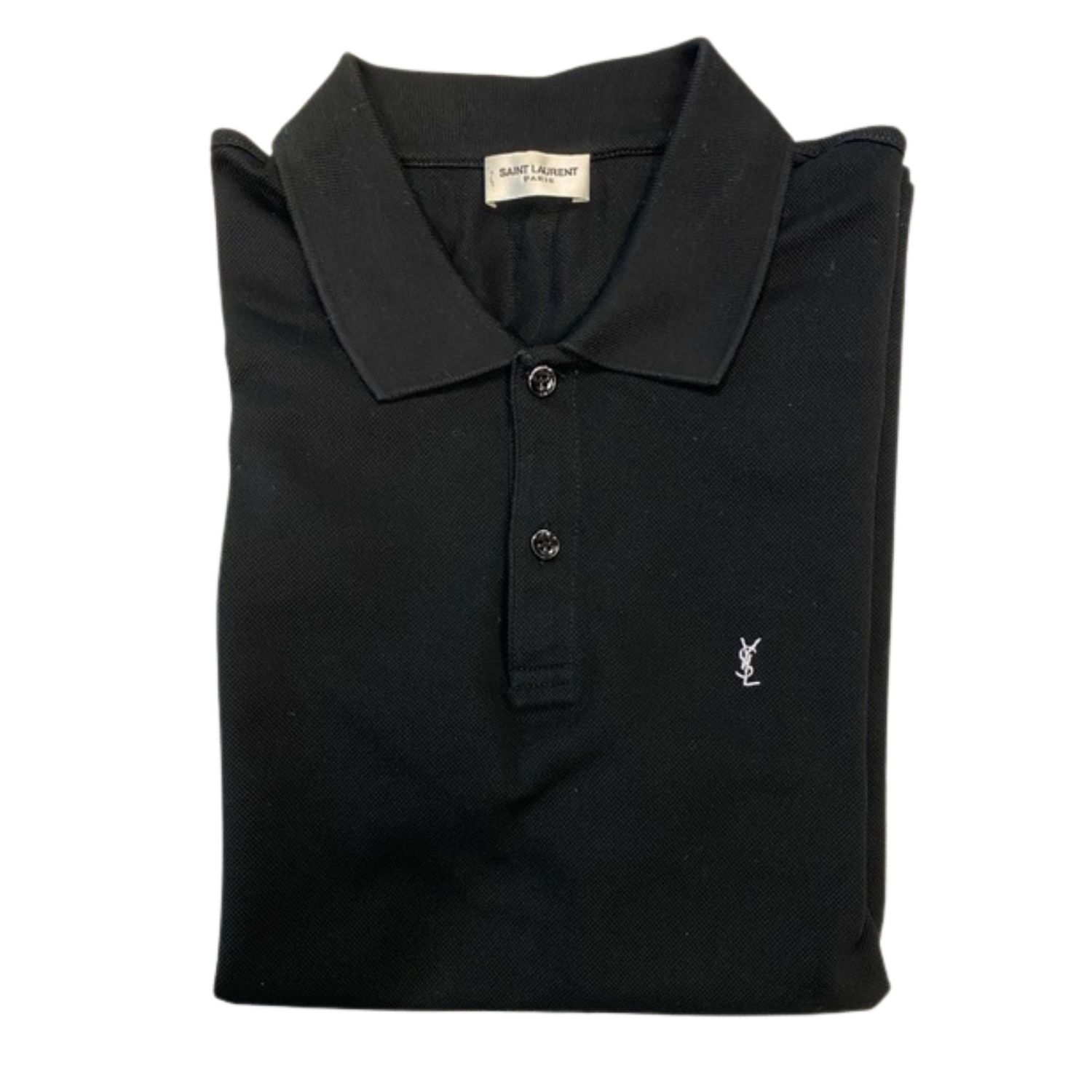 SAINT LAURENT CLASSIC BLK POLO (LARGE)
