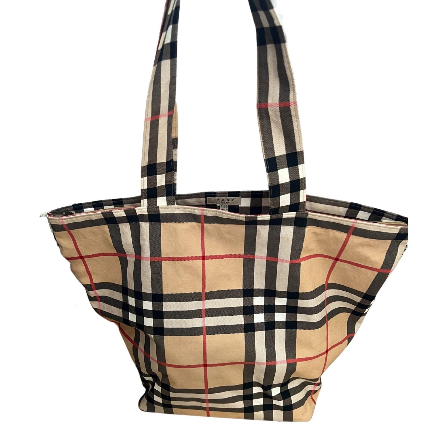 BURBERRY OVER SIZE CANVAS TOTE Retail $1000