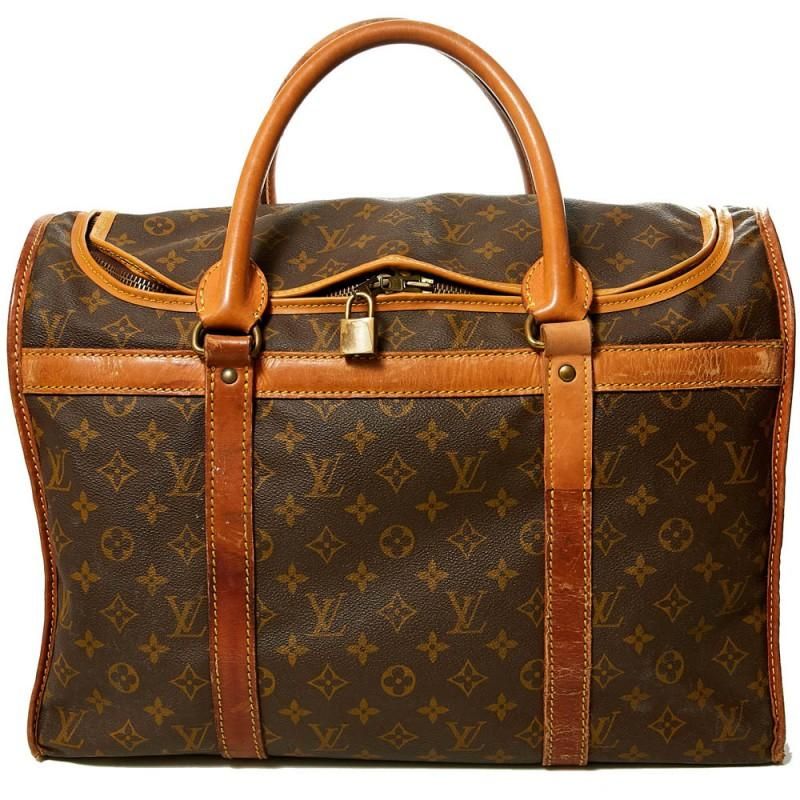 LOUIS VUITTON MONOGRAM SAC CHIEN PET CARRIER 35 (CIRCA 1990S)