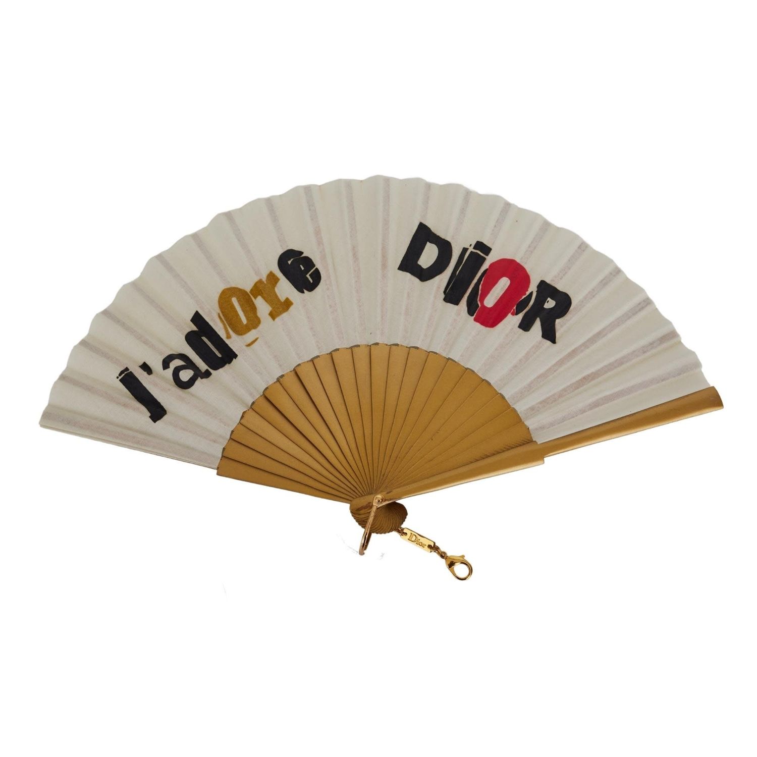 DIOR VINTAGE WHITE GOLD J’ADORE FAN