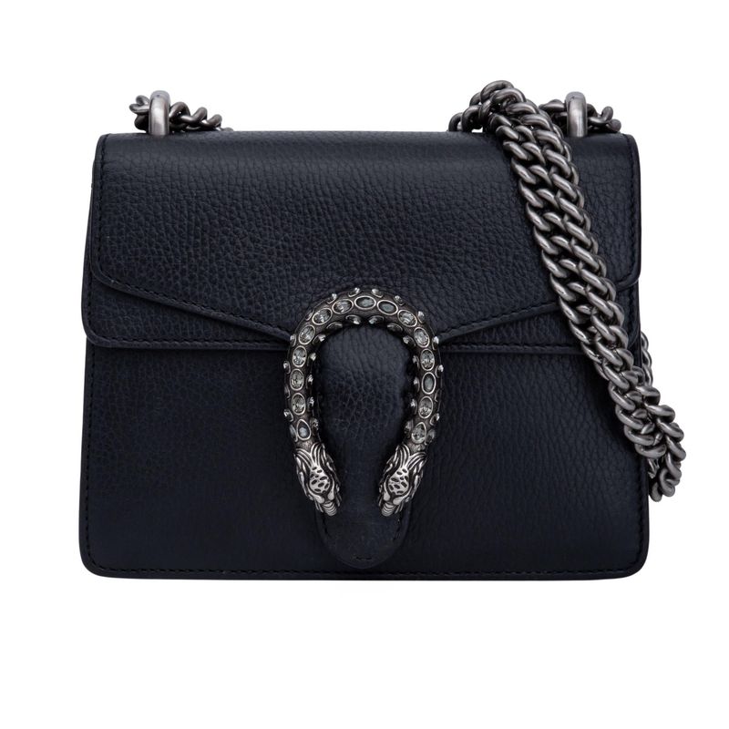 GUCCI CALFSKIN BLACK CRYSTAL EMBELISSHED MINI DIONYSUS