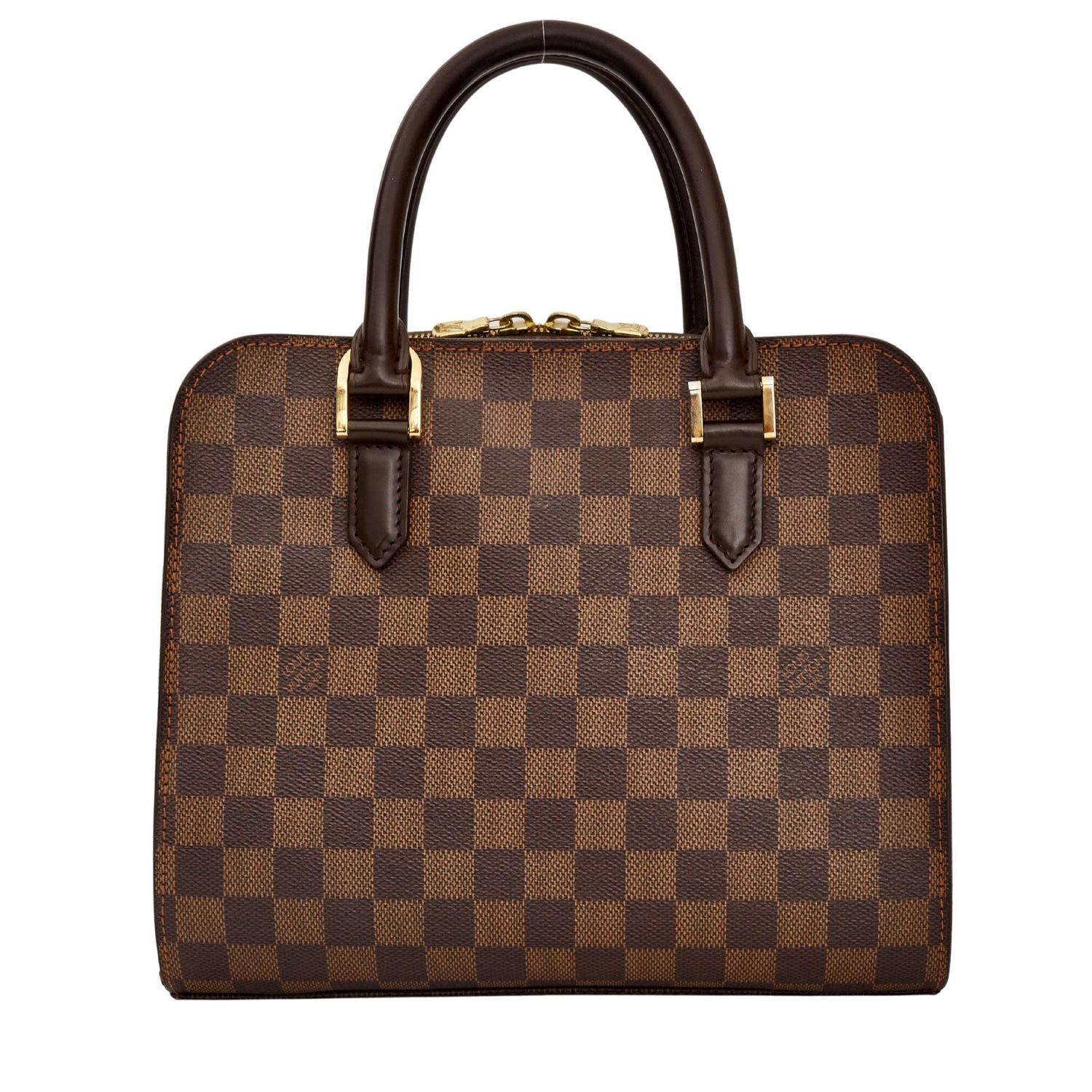 LOUIS VUITTON DAMIER EBENE TRIANA TOP HANDLE BAG