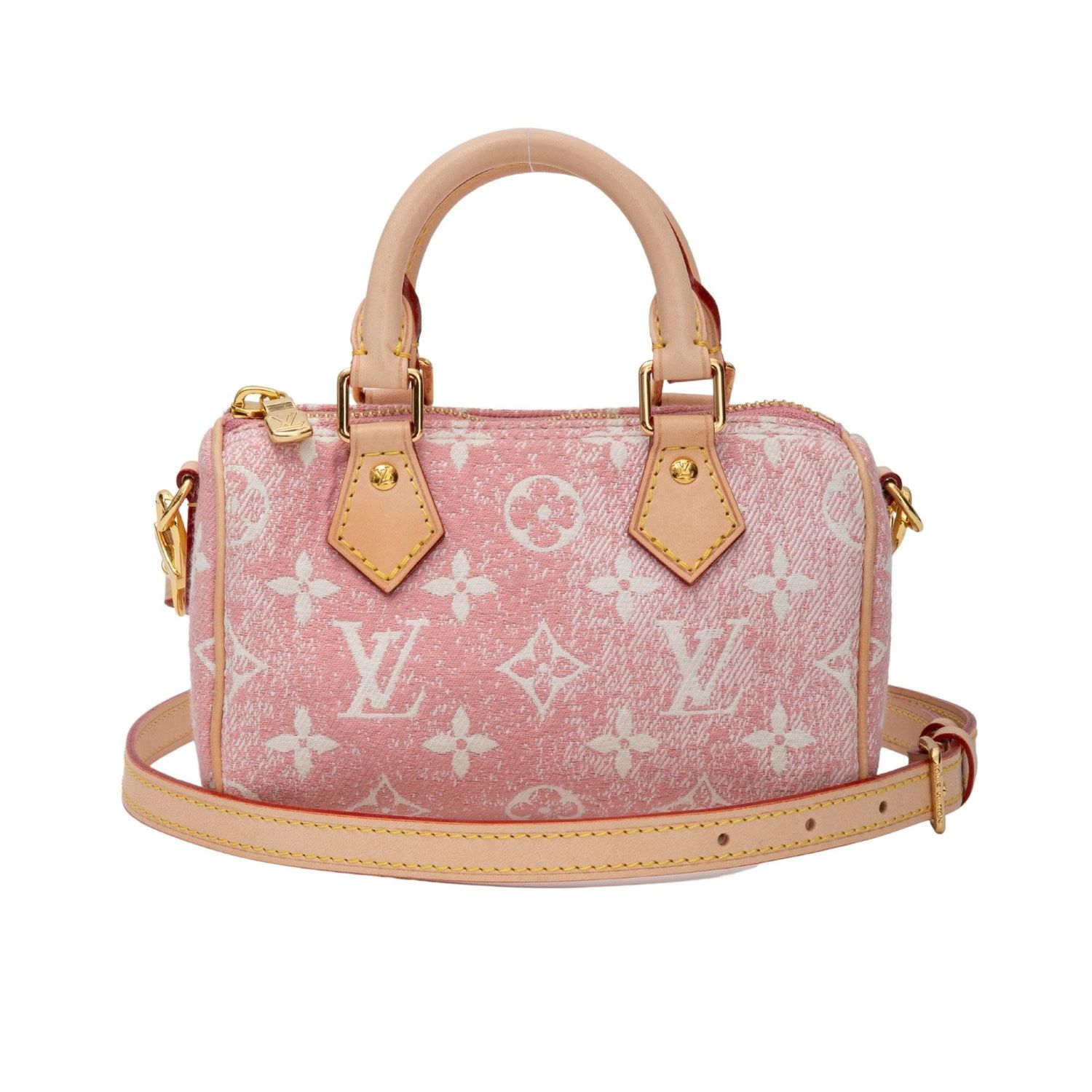 LOUIS VUITTON MONOGRAM DENIM ROSE NANO SPEEDY BAG