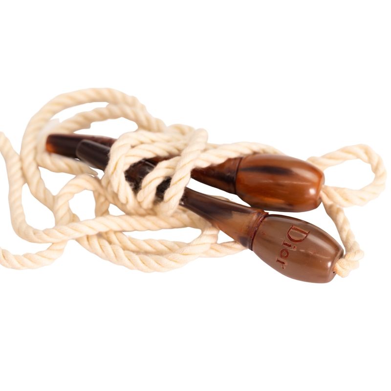 DIOR RARE VINTAGE RESIN TORTISESHELL SKIPPING ROPE BELT