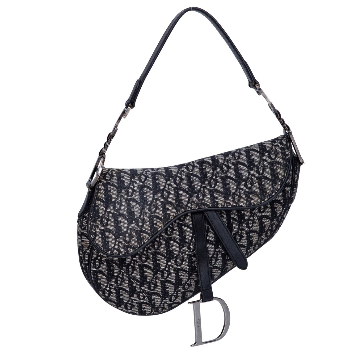 DIOR VINTAGE OBLIQUE TROTTER SADDLE BAG (2002)
