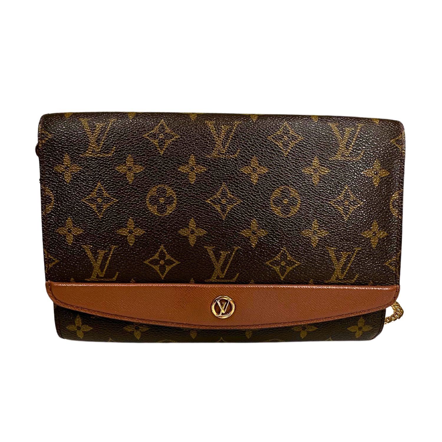 LOUIS VUITTON VINTAGE MONOGRAM 2N1 BORDEAUX 24 PM SHOULDER BAG