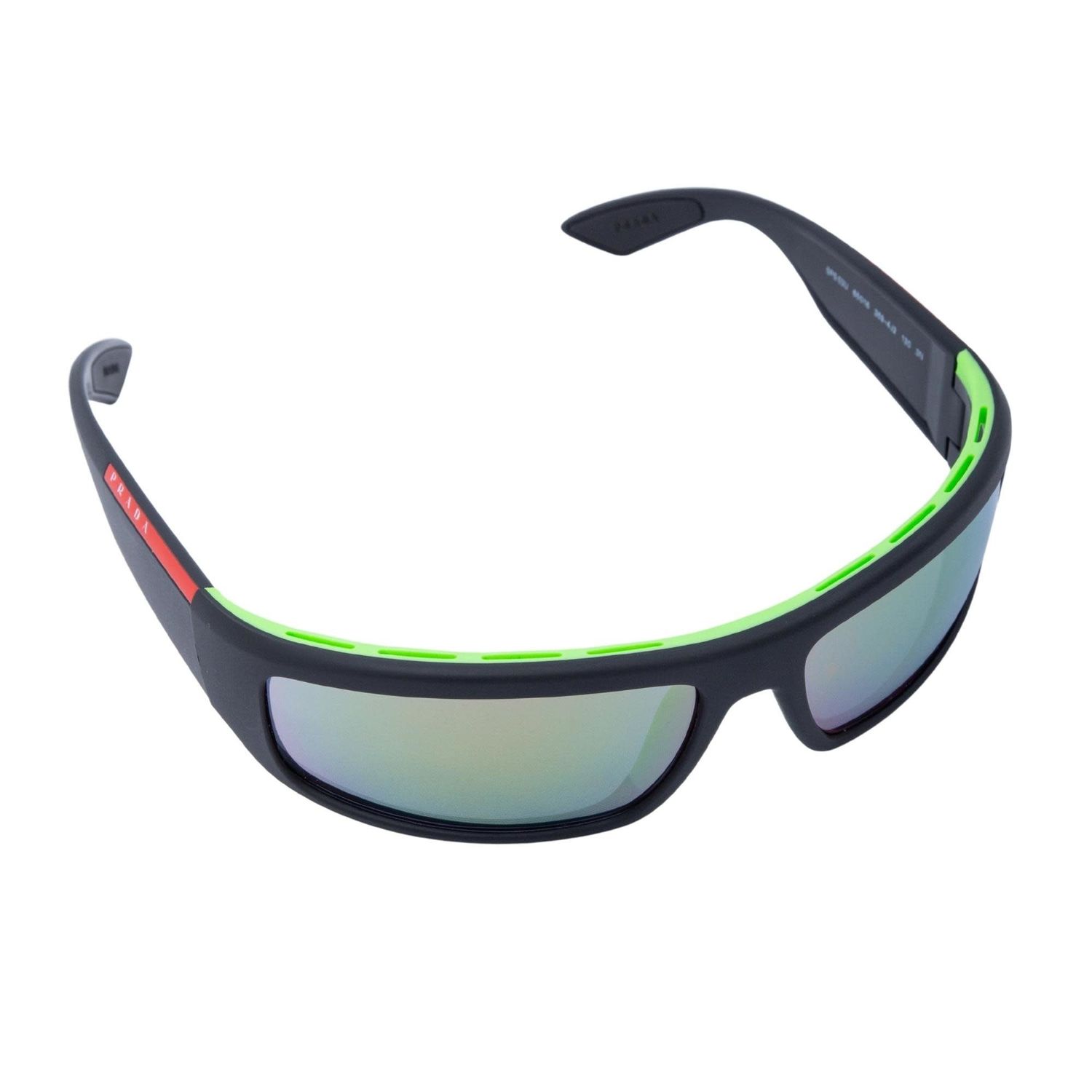 PRADA GREEN TENTED LINEA ROSSA ACTIVE SUNGLASSES (SPS02U)