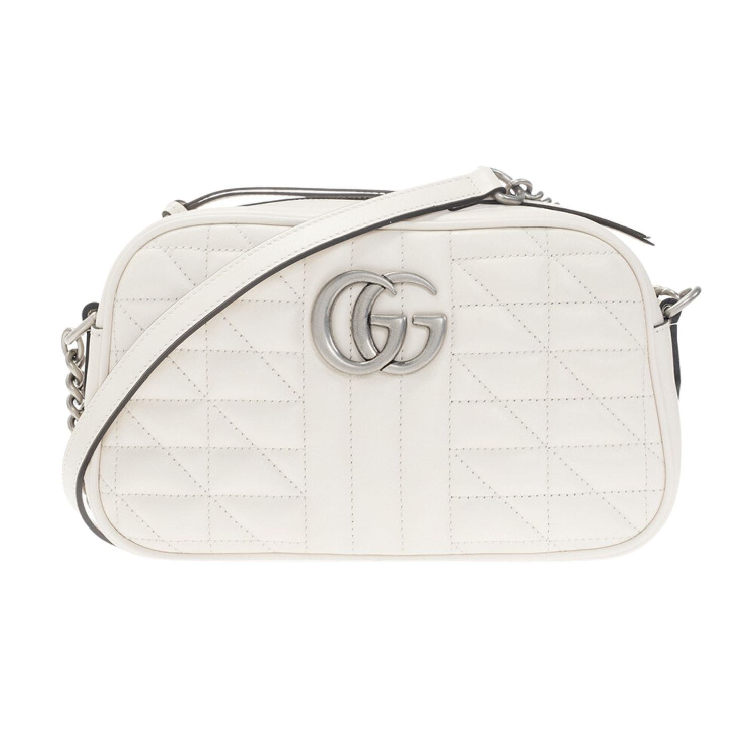 GUCCI SMALL MARMONT CAMERA BAG 2.0 WHITE