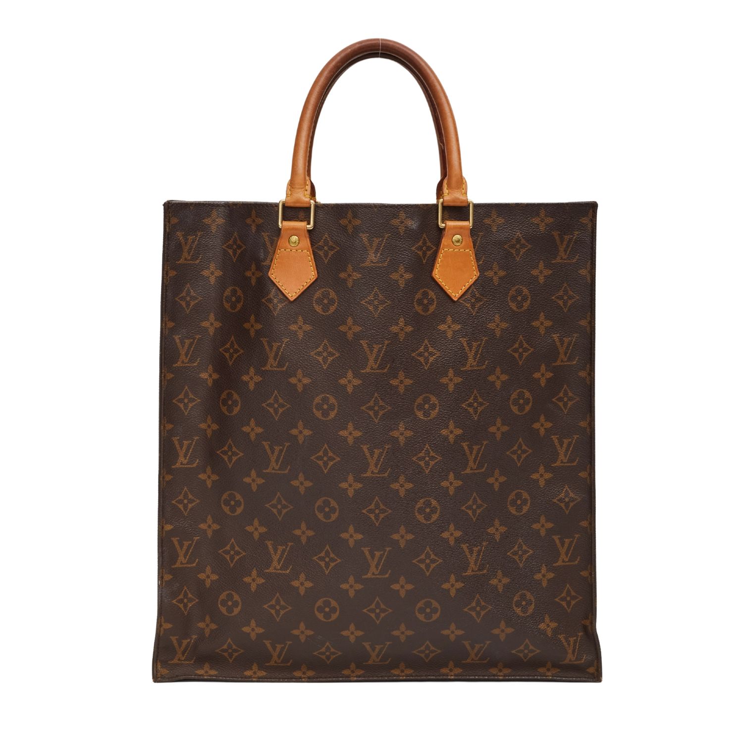 LOUIS VUITTON MONOGRAM SAC PLAT TOTE BAG (2000)
