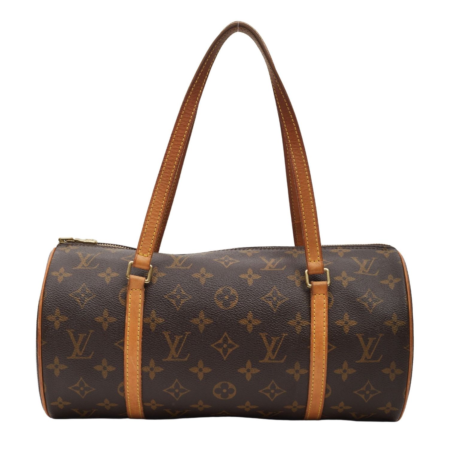 LOUIS VUITTON CLASSIC MONOGRAM PAPILLON 30 BARREL BAG