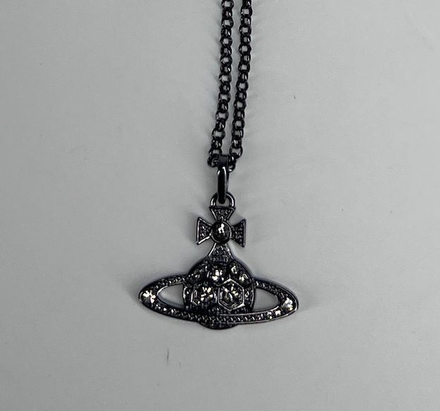 VIVIENNE WESTWOOD MEDIUM ORB CHAIN PEWTER