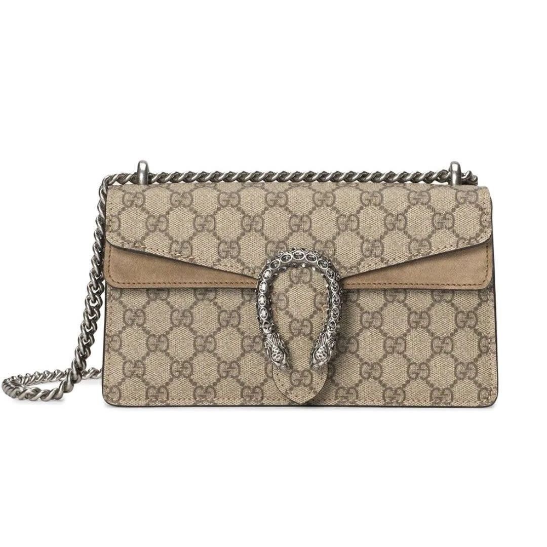 GUCCI SMALL GG SUPREME MONOGRAM DIONYSUS SHOULDER BAG