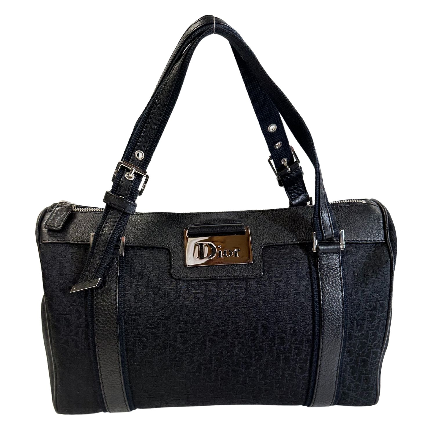 DIOR BLACK DIORISSIMO CANVAS STREET CHIC BOSTON 30 HANDBAG